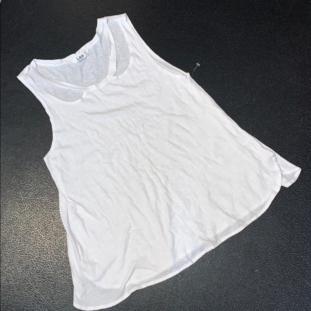 LNA cut out swing sleeveless tee XS